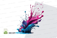 Colorful paint splash Product Image 1