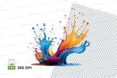 Colorful paint splash Product Image 1