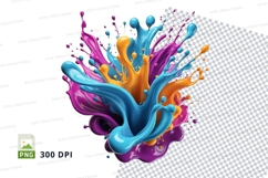Colorful paint splash Product Image 1