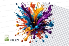 Colorful paint explosion Product Image 1