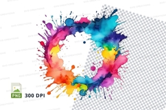 Vibrant color splash wreath Product Image 1