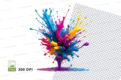 Colorful paint explosion Product Image 1