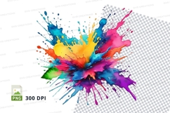 Colorful paint splatter Product Image 1