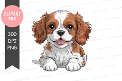 Happy puppy clipart png Product Image 1