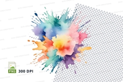 Colorful paint splash Product Image 1