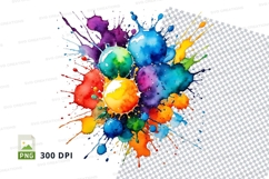 Vibrant paint splatter Product Image 1
