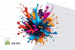 Colorful paint splash Product Image 1