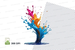 Colorful paint splash Product Image 1