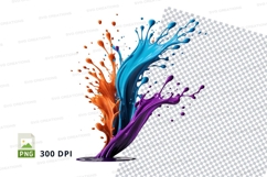 Colorful paint splash Product Image 1