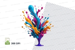 Colorful paint explosion Product Image 1