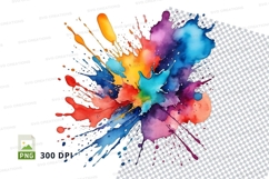 Vibrant paint splatter Product Image 1