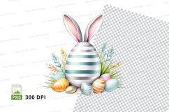 Easter bunny egg clipart Product Image 1