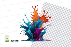 Colorful paint splash Product Image 1