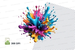 Colorful paint splash Product Image 1