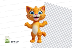 Happy cartoon cat Product Image 1