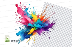 Colorful paint splatter Product Image 1