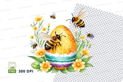 Honeycomb easter egg with bees Product Image 1