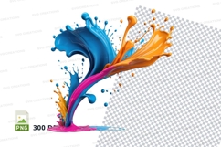 Colorful paint splash Product Image 1