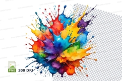 Colorful paint splatter Product Image 1
