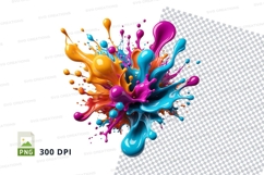 Colorful paint splash Product Image 1