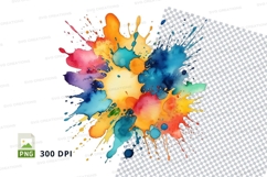 Vibrant paint splatter Product Image 1