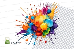 Colorful paint splatter Product Image 1