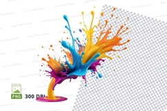 Colorful paint splash Product Image 1