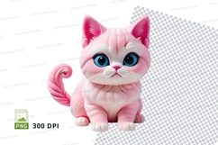 Pink cartoon cat Product Image 1