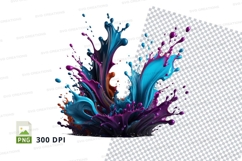 Colorful paint splash Product Image 1