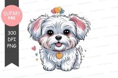 Happy puppy with heart Product Image 1