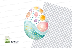 Colorful easter egg clipart Product Image 1