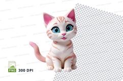 Adorable cartoon kitten Product Image 1
