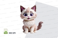 Adorable cartoon kitten Product Image 1