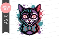 Stylized cat clipart png Product Image 1