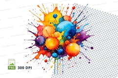 Vibrant paint splatter Product Image 1