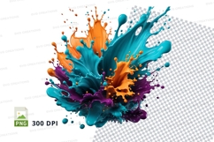 Colorful paint splash Product Image 1