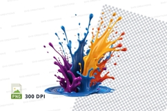 Colorful paint splash Product Image 1