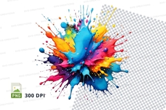 Colorful paint splash Product Image 1