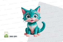 Cartoon cat clipart Product Image 1