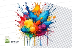 Colorful paint splatter Product Image 1