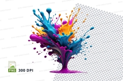 Colorful paint explosion Product Image 1