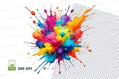 Colorful paint splatter Product Image 1