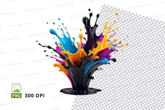 Colorful paint splash Product Image 1