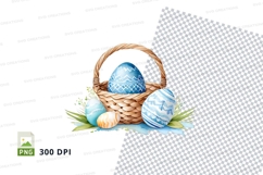 Easter basket with decorated eggs Product Image 1