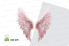 Pink angel wings clipart Product Image 1