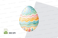 Decorative easter egg clipart Product Image 1
