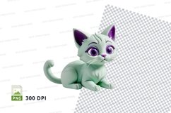 Cute cartoon cat clipart Product Image 1