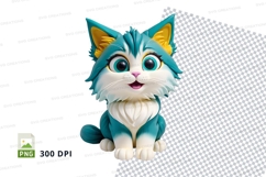 Cartoon cat clipart Product Image 1