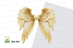 Angel wings with heart Product Image 1