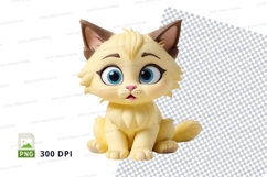 Cute cartoon kitten Product Image 1